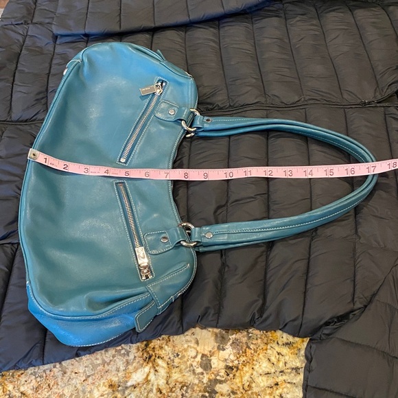 Vintage PERLINA Shoulder Bag Y2K Double Zip Baguette Bag - Picture 10 of 12